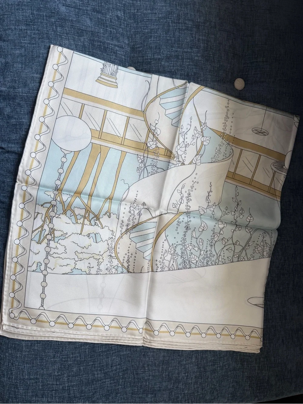 Tory Burch THE POOL SILK SQUARE SCARF $260